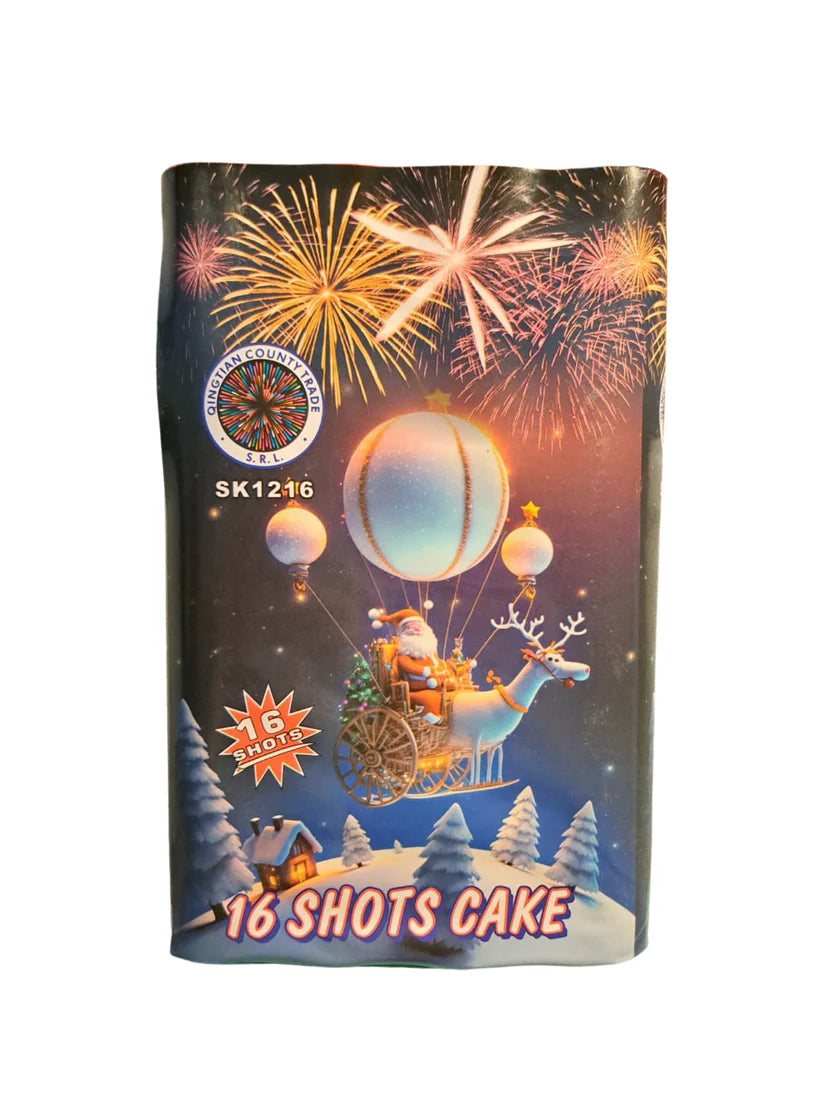 Baterie de Artificii 16 Shots Cake – Calibru 30 mm