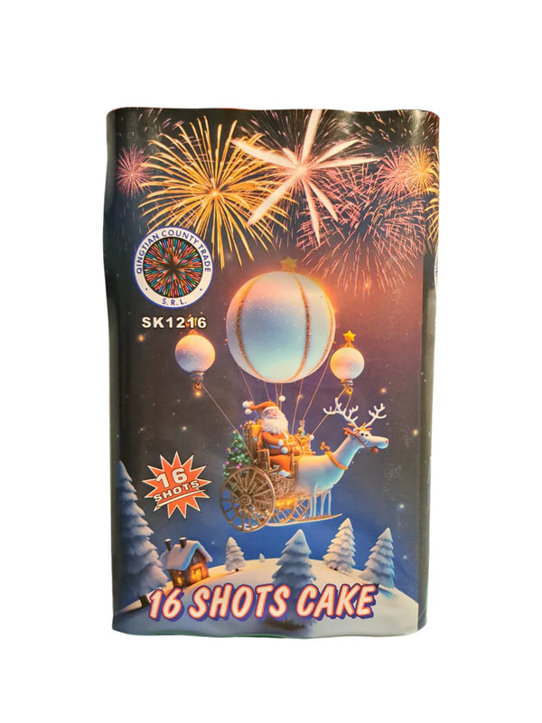 Baterie de Artificii 16 Shots Cake – Calibru 30 mm
