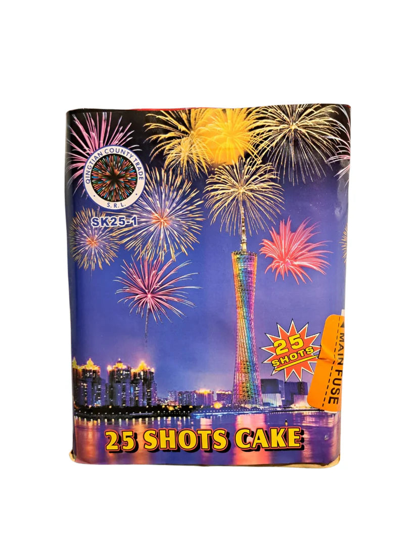Baterie de Artificii 25 Shots Cake – Calibru 30 mm